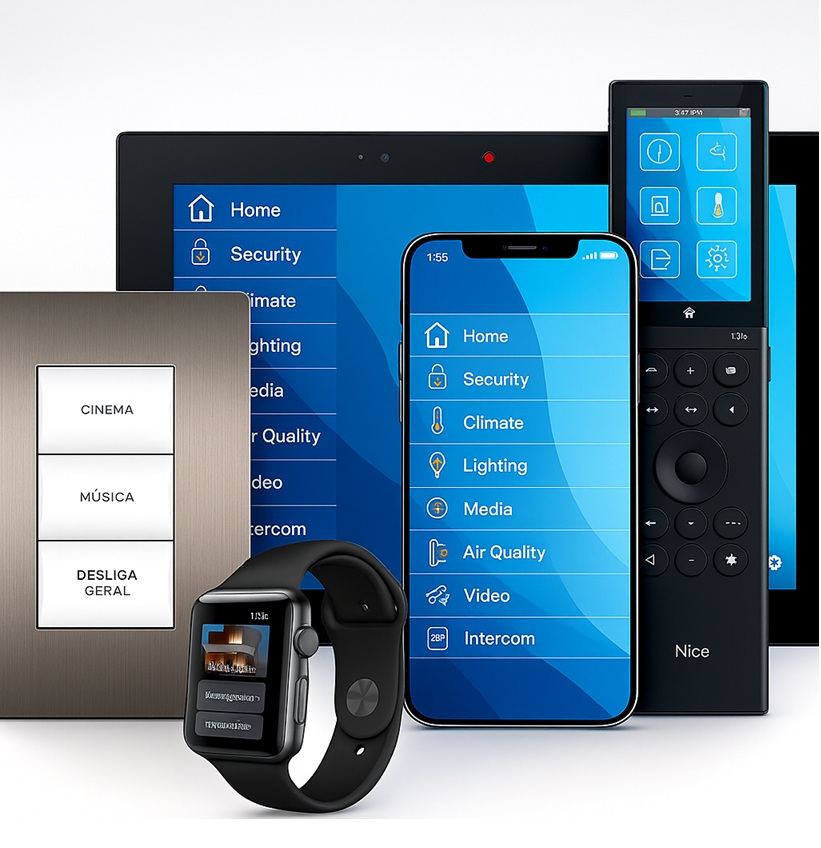 Automação Nice by Hedigma: Você escolhe como interagir. A casa responde.